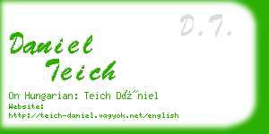 daniel teich business card